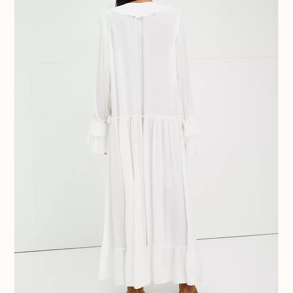 Free People Sweet Darlin Maxi Dress Ivory - Picture 3 of 11